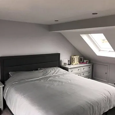 loft converted to a bedroom